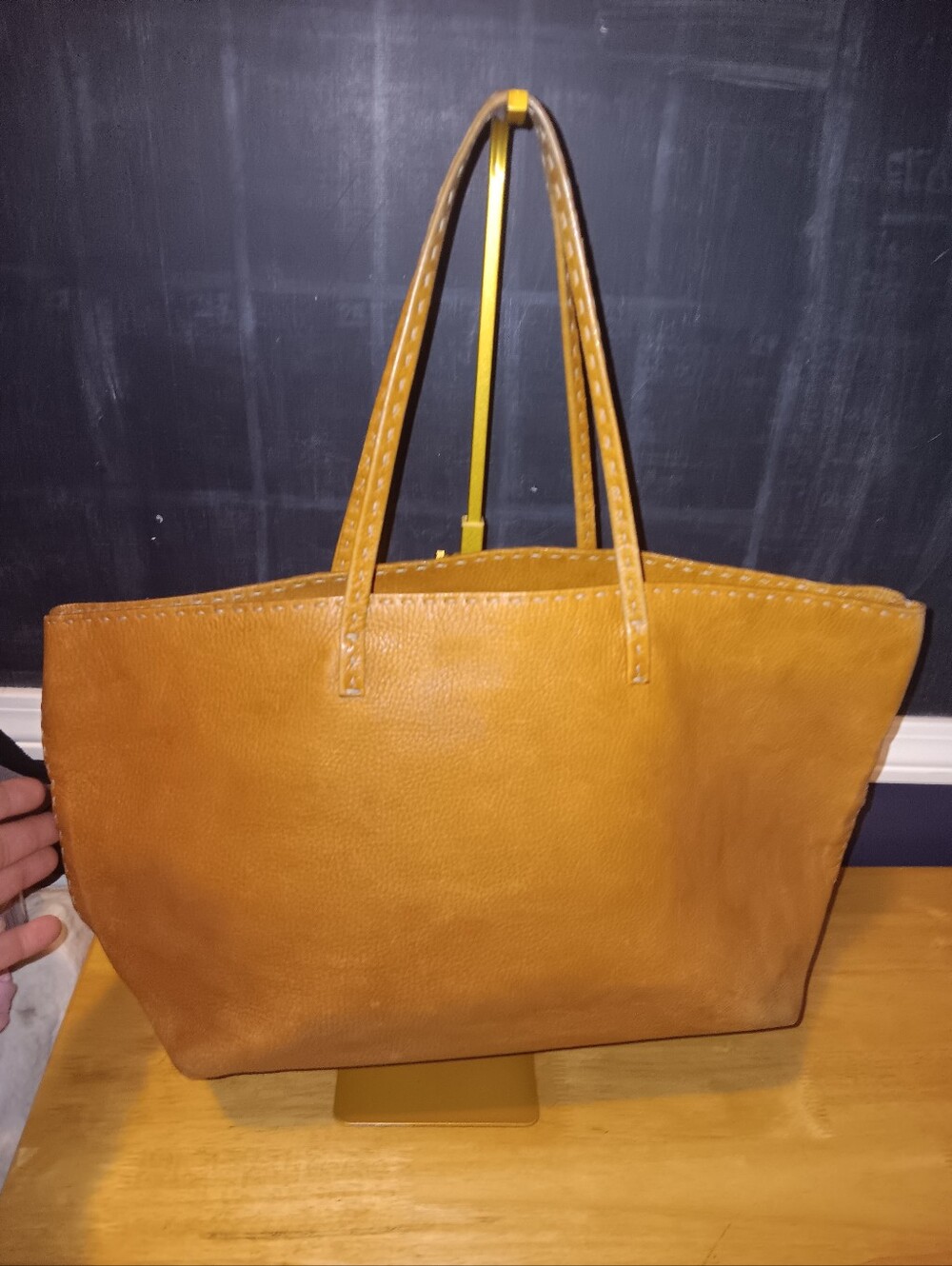 Fendi FF Selleria Leather Tote Bag